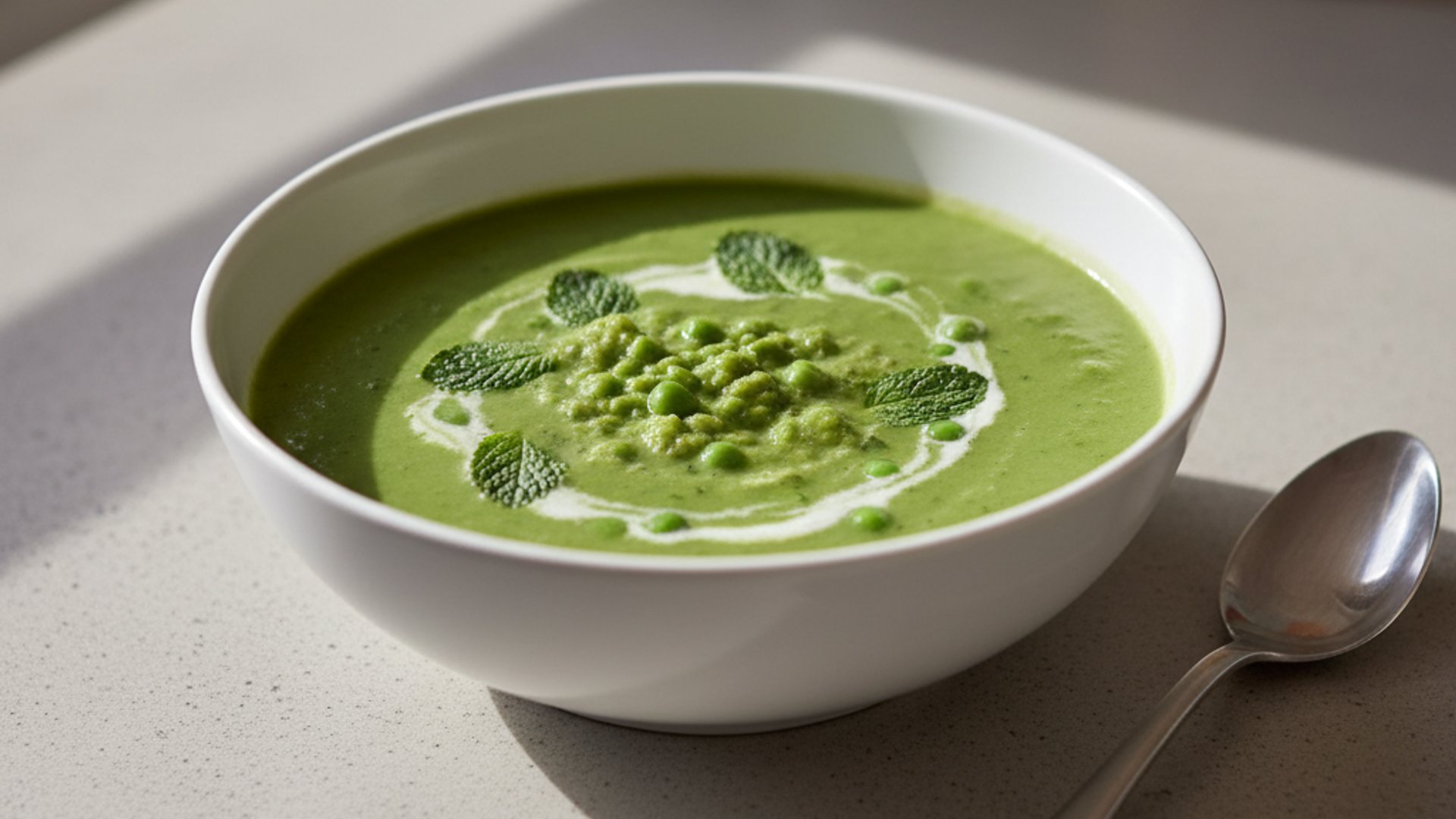 Erbsen-Minz-Suppe