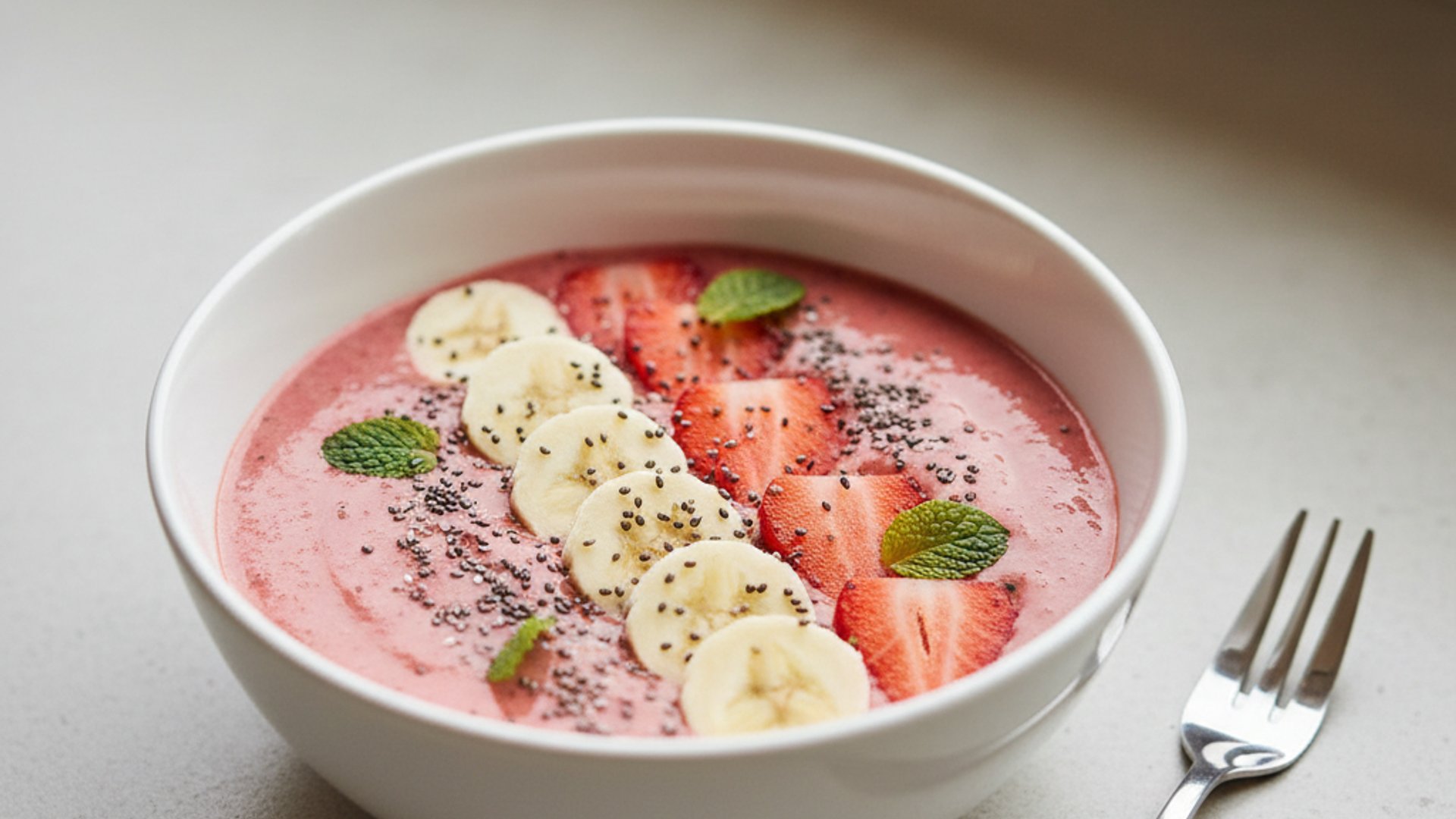 Erdbeer-Bananen-Smoothie