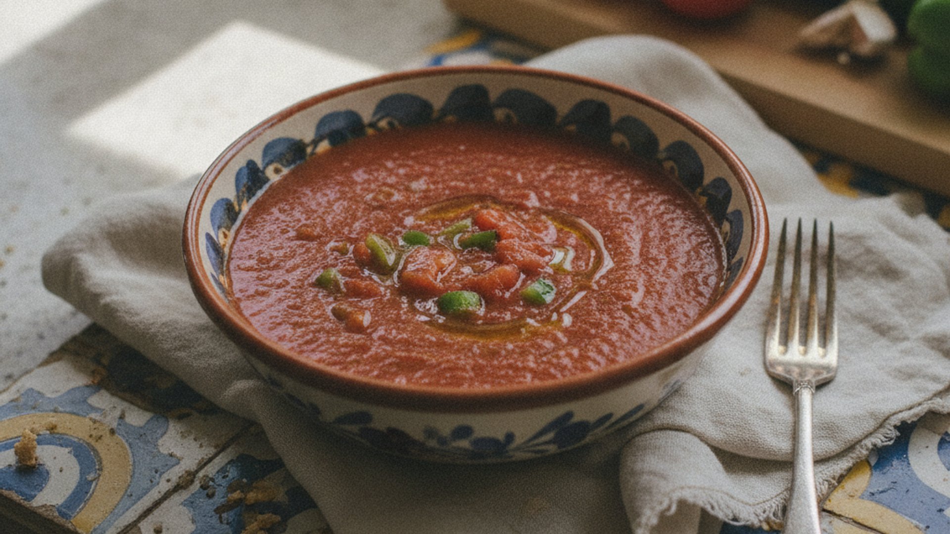 Gazpacho (kalte Gemüsesuppe)