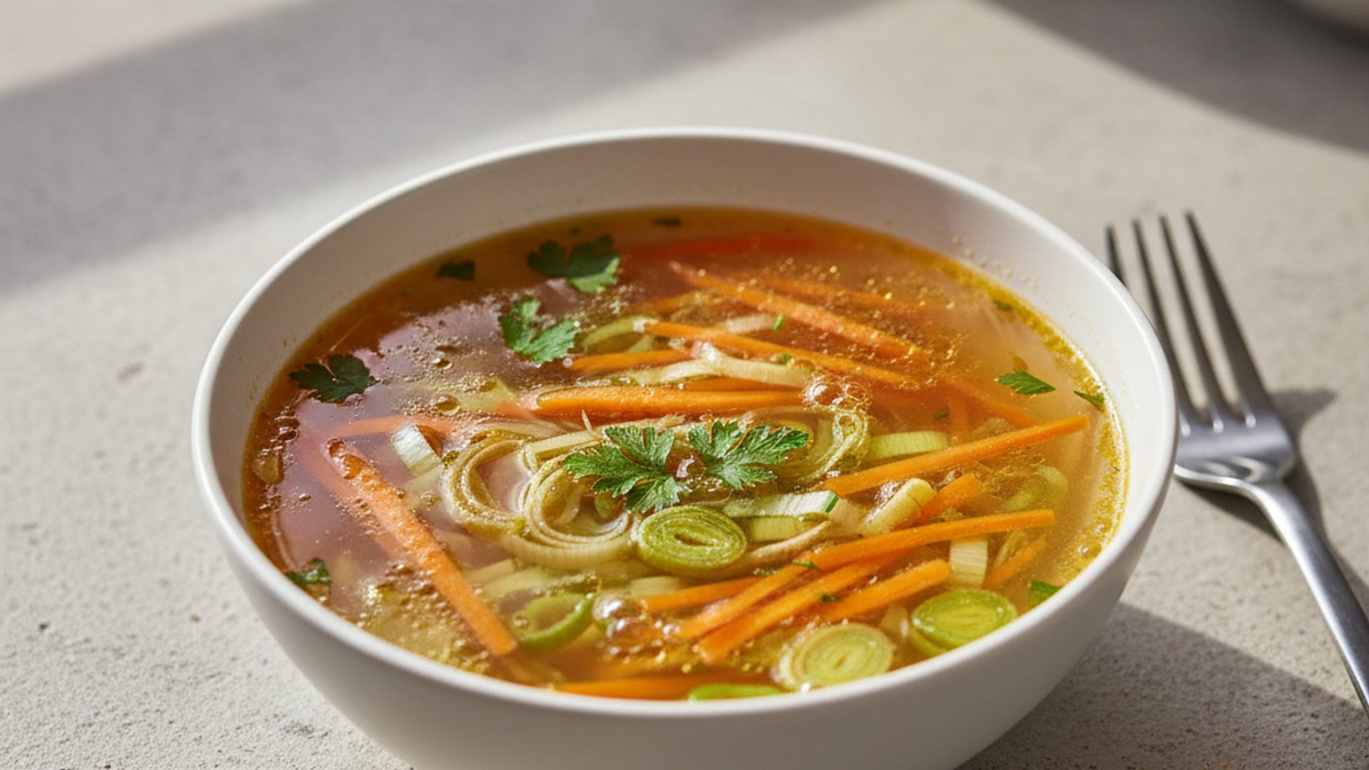 Klare Gemüsesuppe
