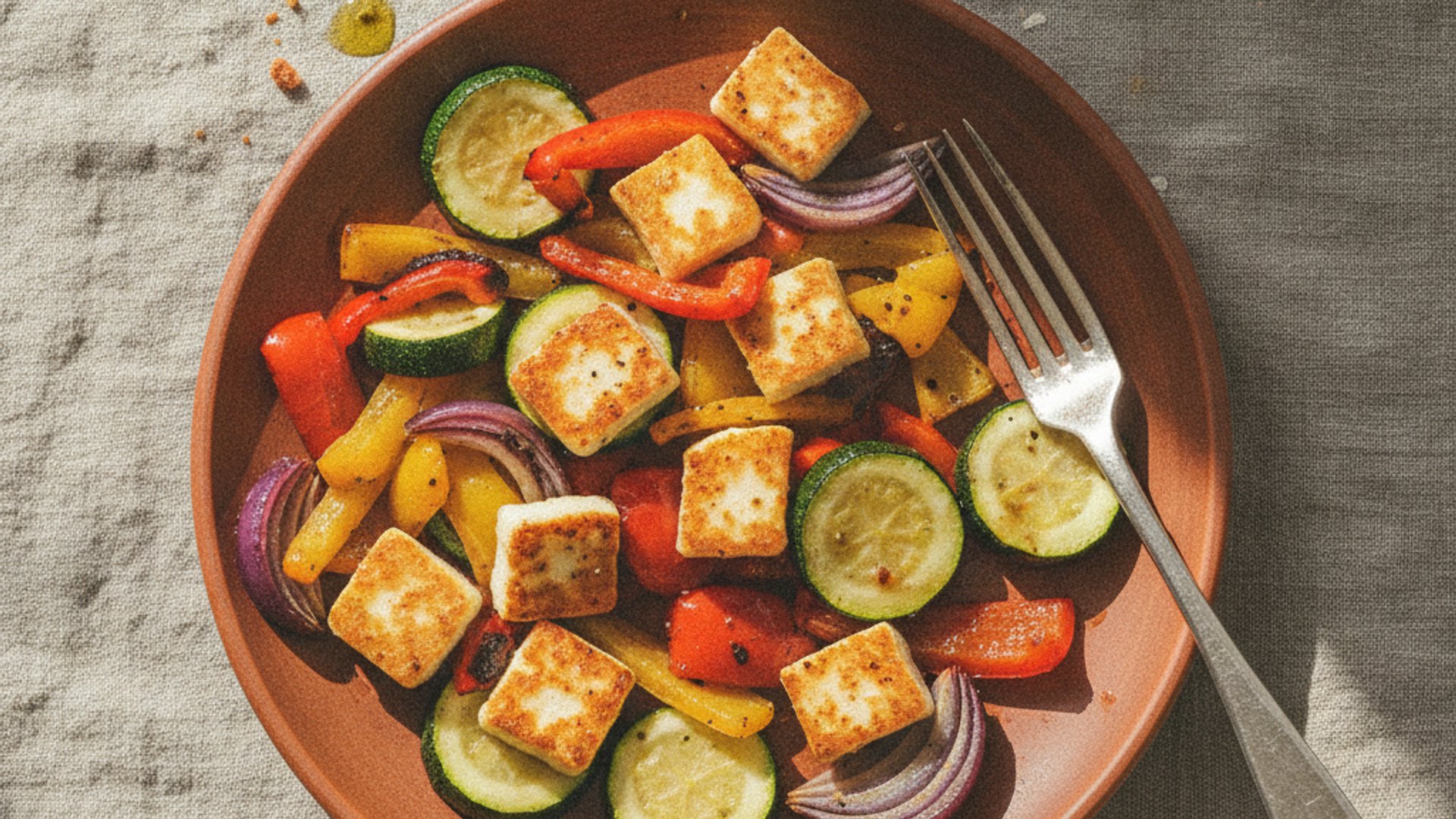 Ofengemüse mit Halloumi