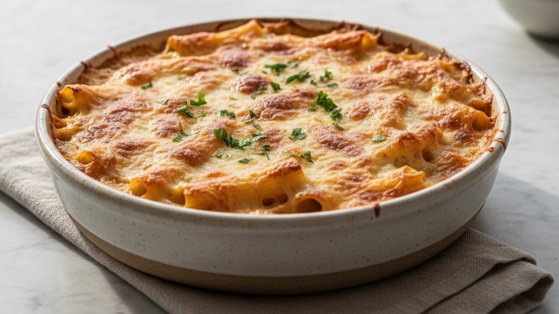 Überbackene Pasta