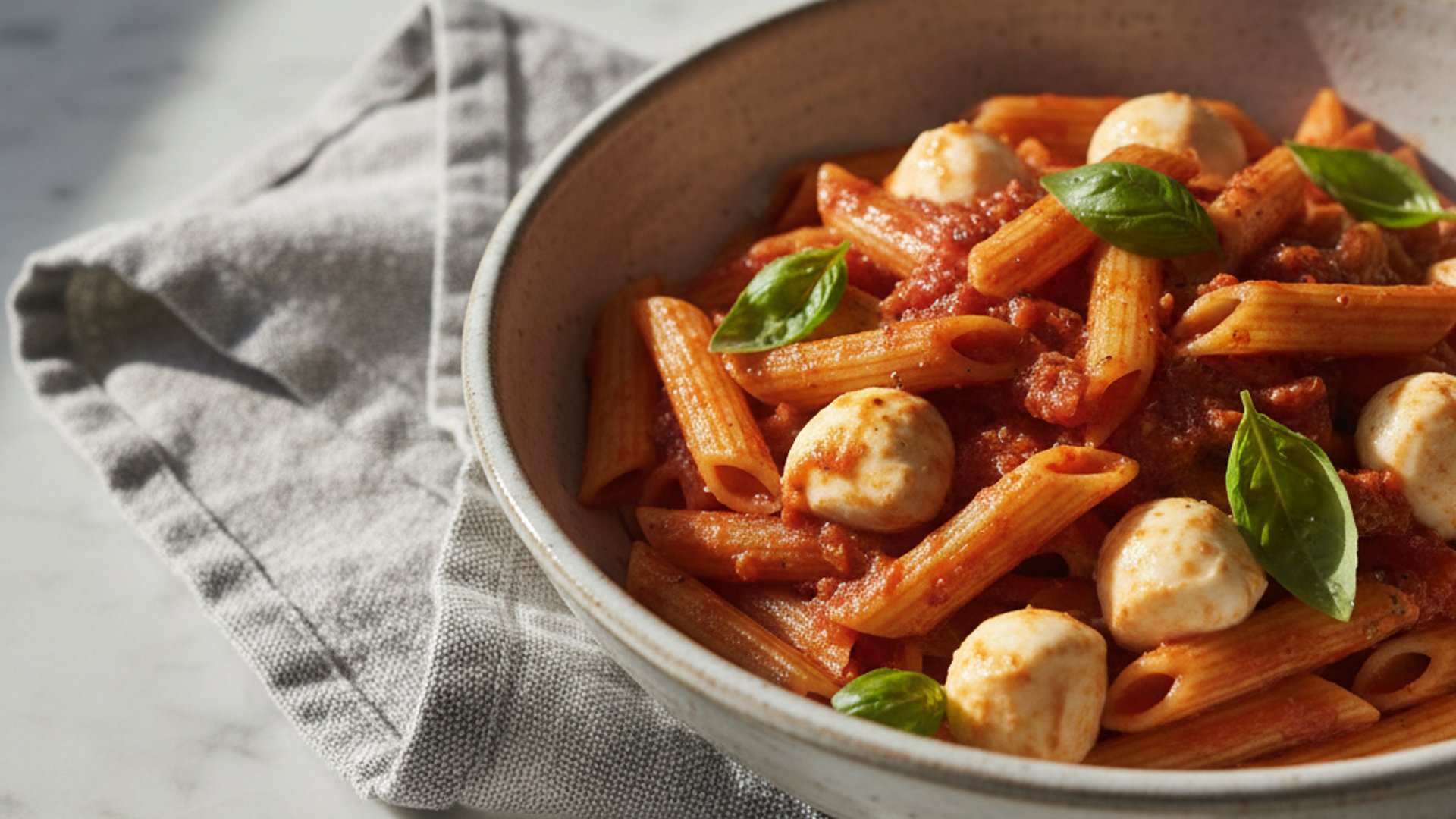 Tomaten-Mozzarella-Pasta